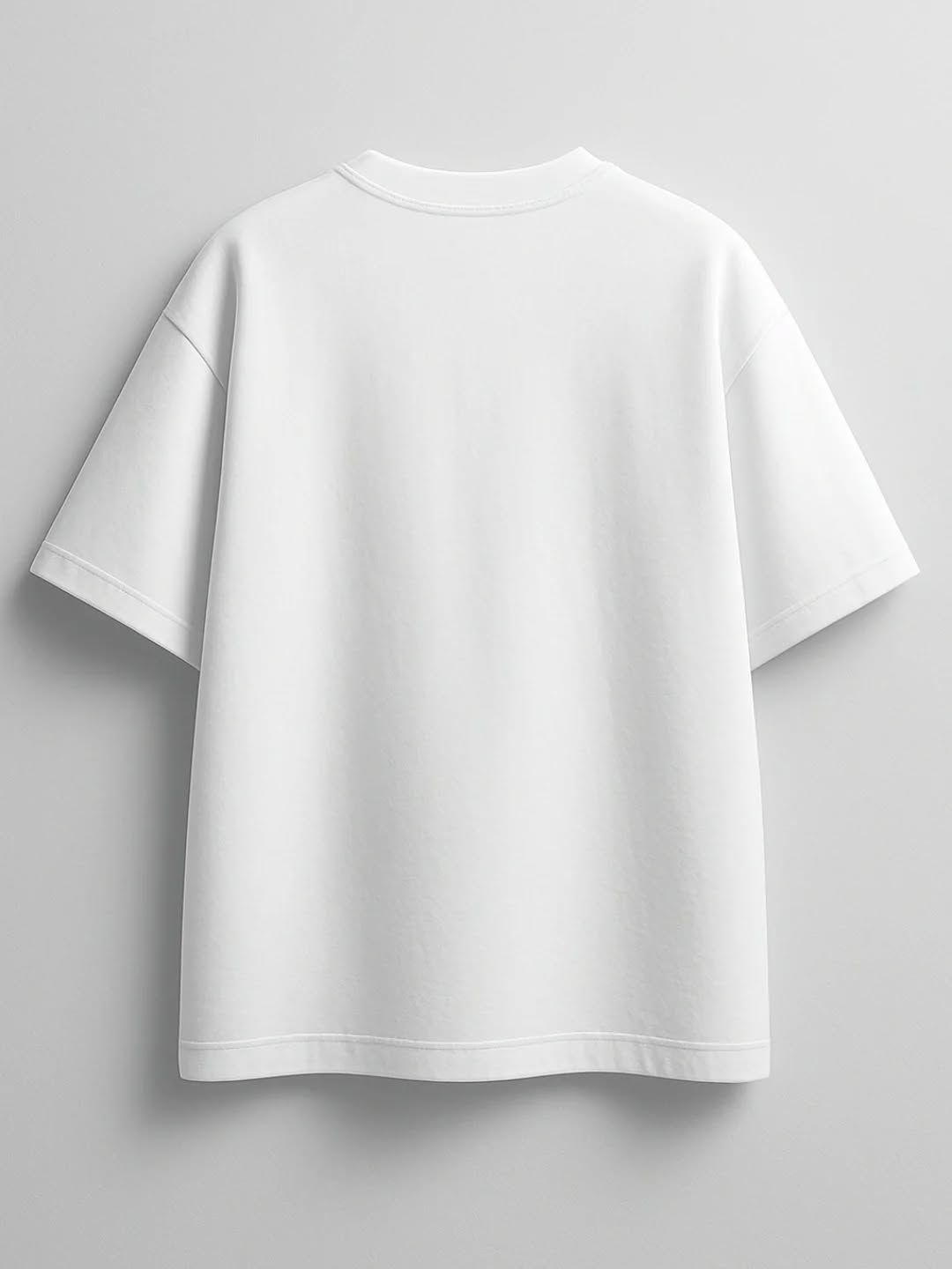 Playera oversize blanca